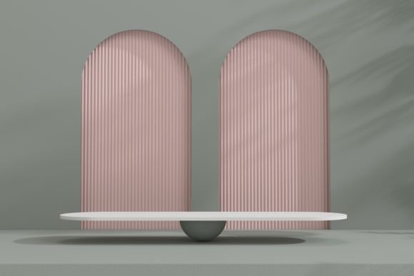 3D Podium for the Product with Arches: A Versatile and Realistic Design Solution