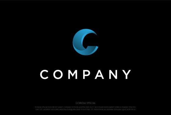Blue Modern 3D Initial Letter C Logo: A Versatile Design for Contemporary Branding