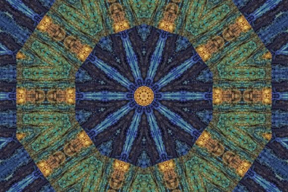 Glowing Pattern Art for Fashion Print