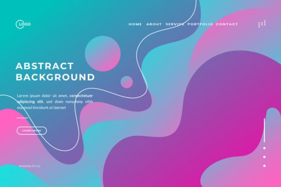 Green Pink Abstract Fluid Wave: A Modern Design Element for Creative and Business Workflows