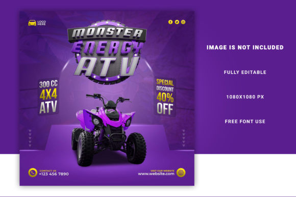 How to Use the Atv Sport Motorbike 3d Social Media Post in Real-World Scenarios