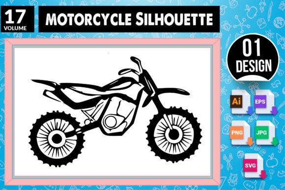 Motorcycle Silhouette SVG Craft Design: A Versatile Tool for Creative Projects