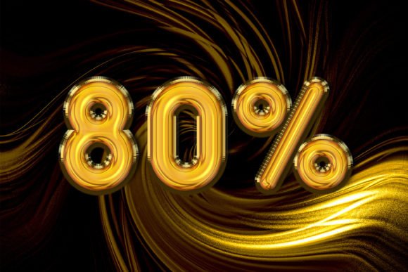 Understanding the 80 Percent Off Discount Sale Symbol and Its Creative Design Elements