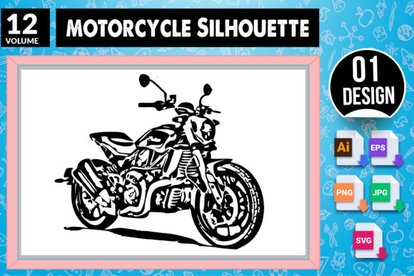 Unlock Creative Possibilities with Motorcycle Silhouette SVG Craft Design12